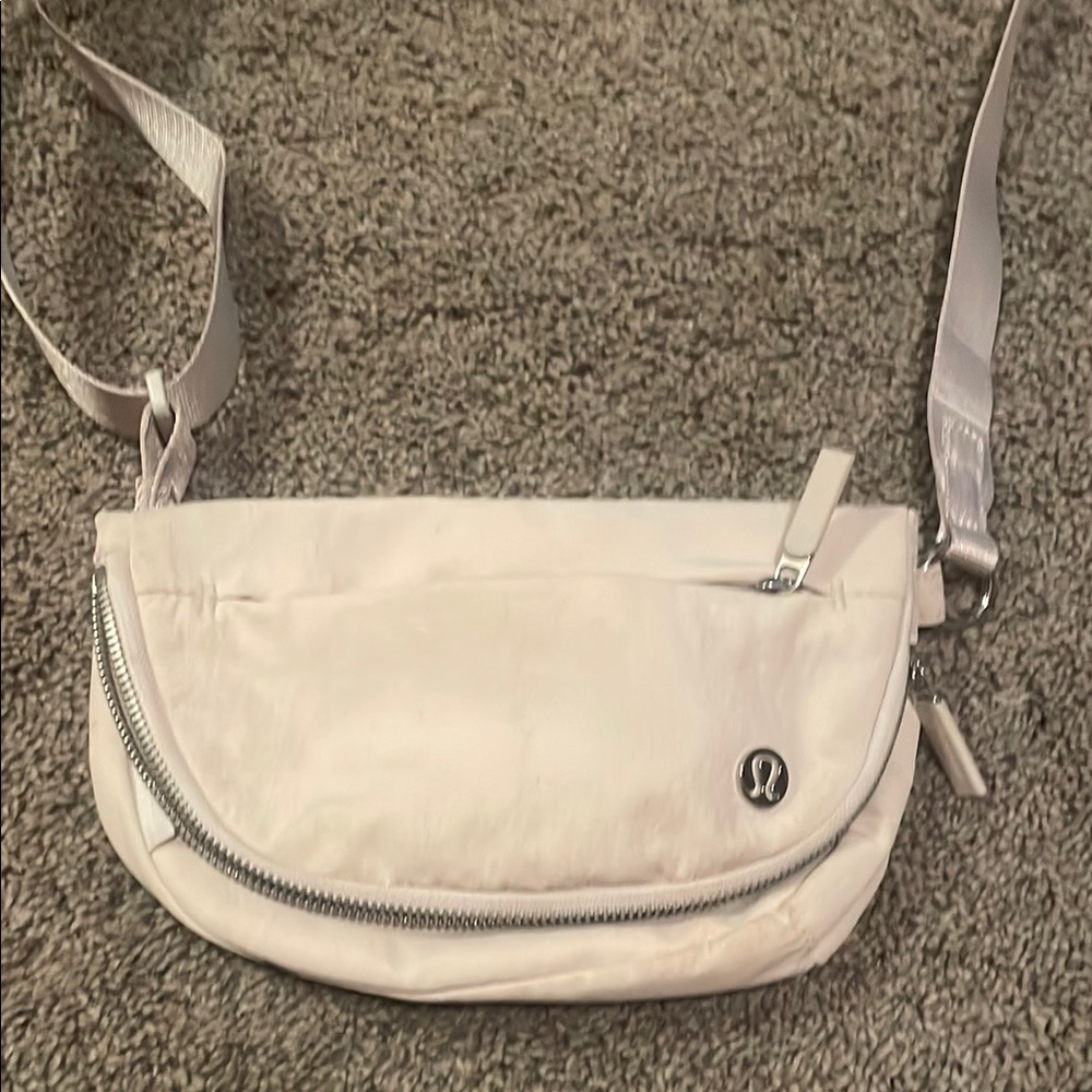 Lululemon Athletica Cream Minimalist Crossbody Bag